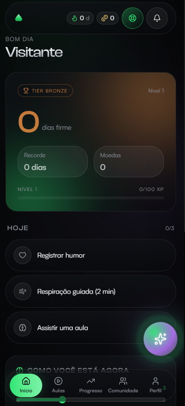 Painel APP.ALIVION no iPhone